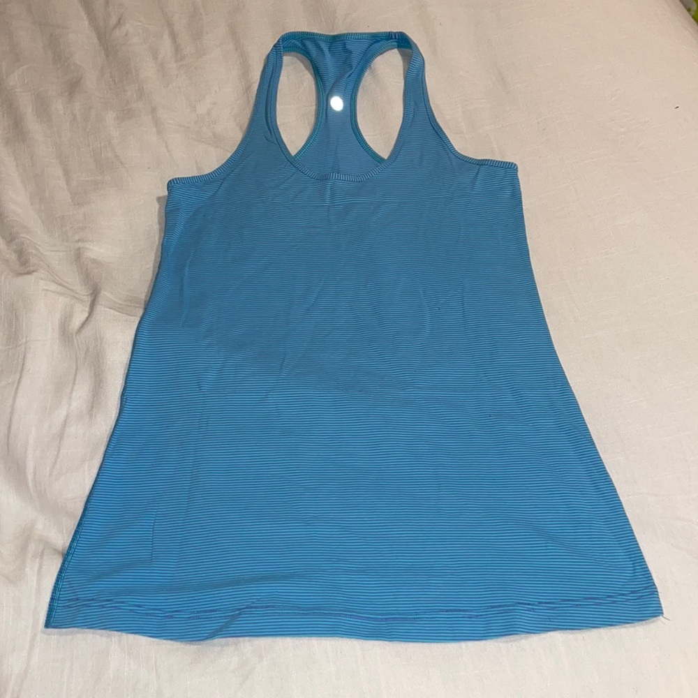 Lululemon blue striped tank too